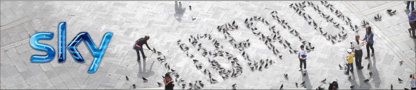 Sky Italia: guerrilla in piazza per il nuovo look e il nuovo claim 'Liberi di'